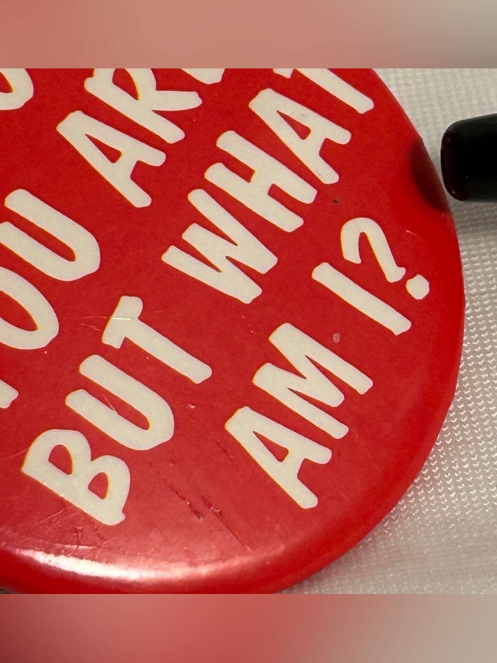 80s Pee Wee Herman bike movie postcard quote pin I know you are but what am I - Picture 4 of 16